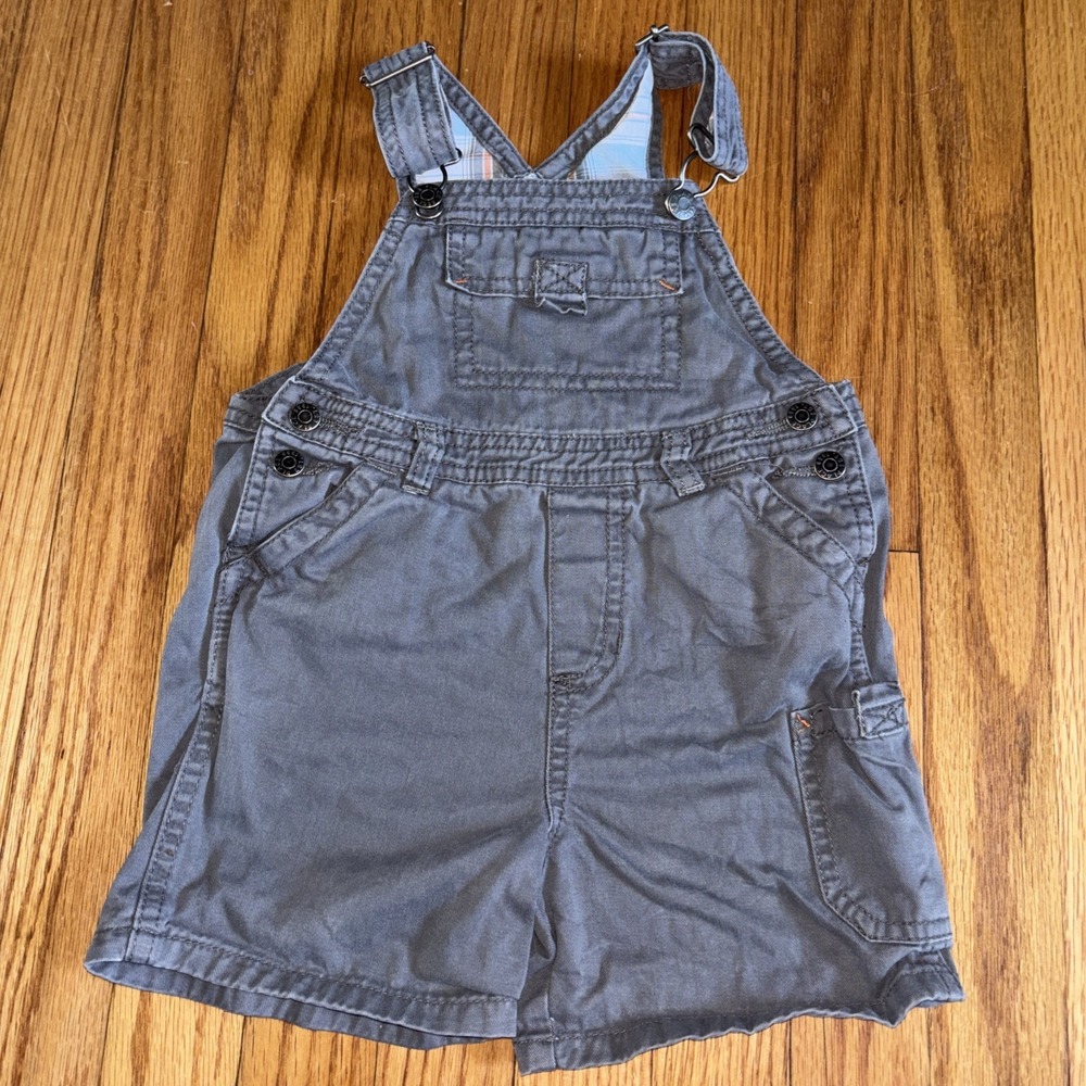 The Children's Place Baby Toddler Boys Carpenter Twill Shortalls 18 Months